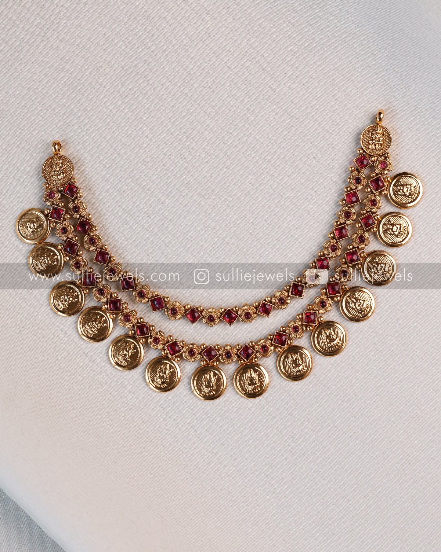 Two Layer Coin Necklace Set