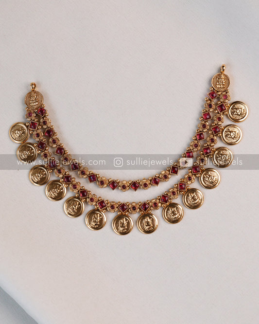 Two Layer Coin Necklace Set