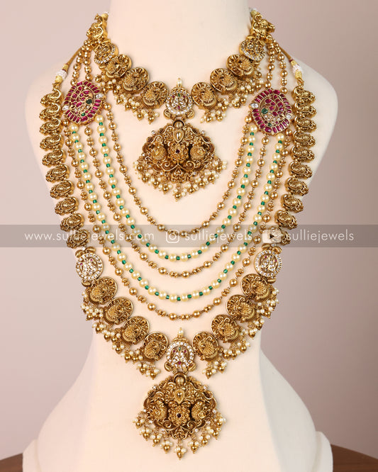 Peacock Premium ( No Goddess ) Bridal Combo ( 4 piece )