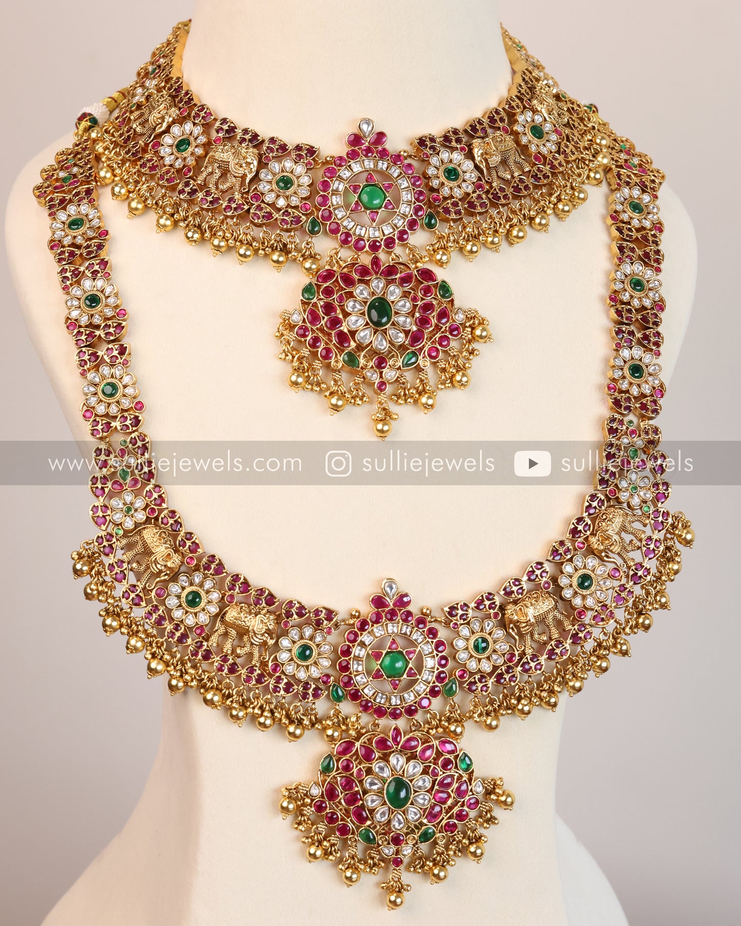 No Idol Premium Elephant Kemp Bridal Combo ( 3 piece )