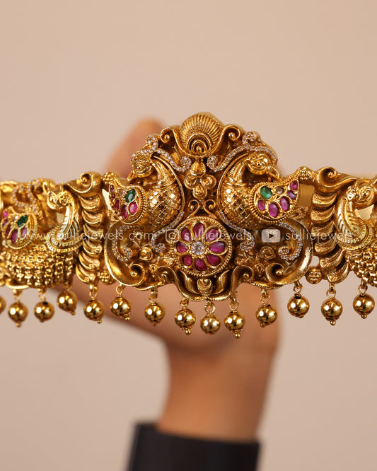 Peacock Gold Bridal Premium Hip Belt