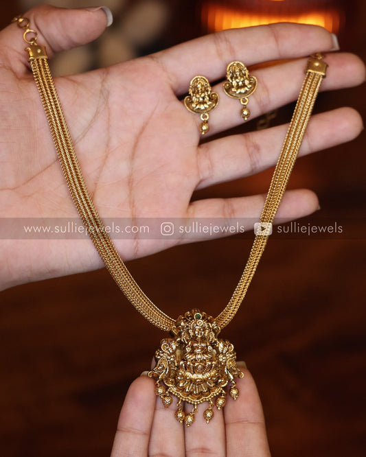 Lakshmi Premium Pendant with Gold Chain