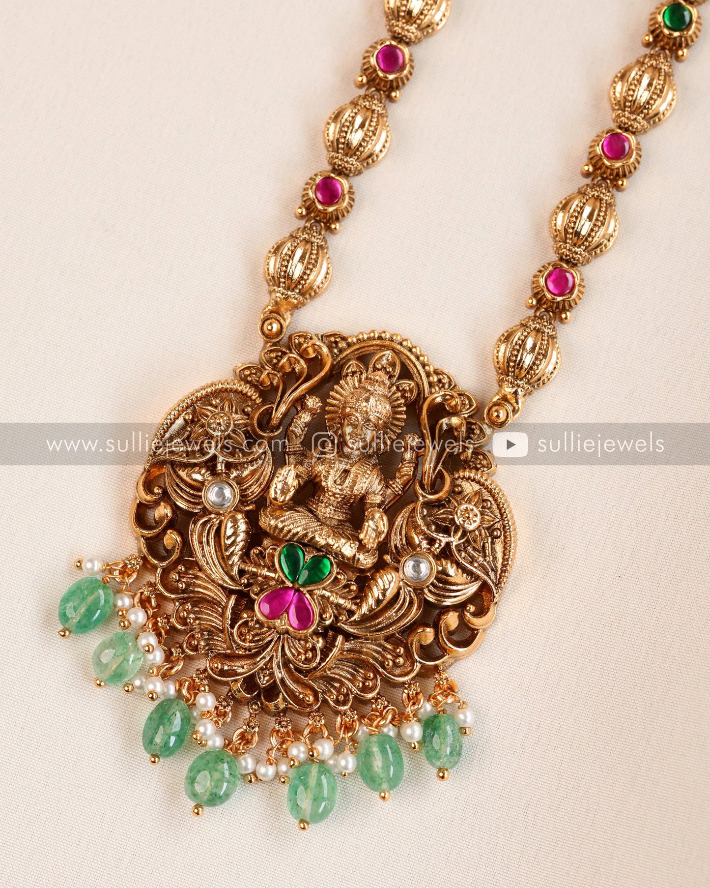 Lakshmi Premium Mint beads Bridal Combo ( 5 piece )