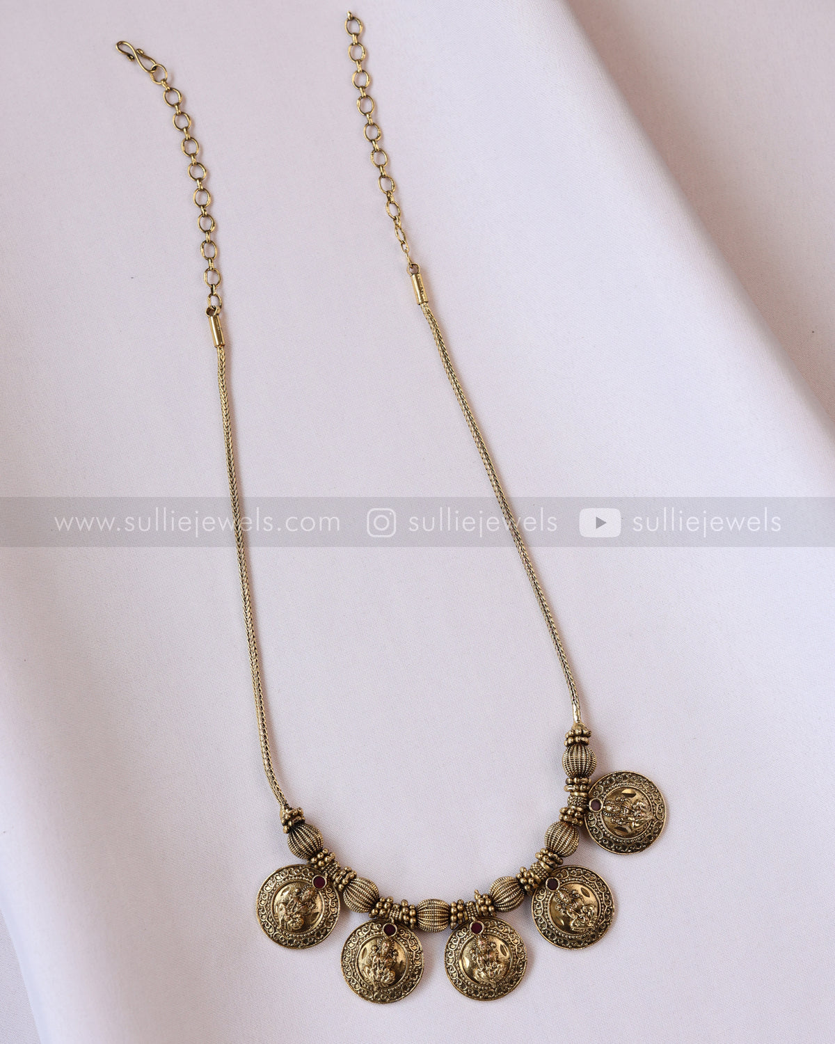 3950 - Lakshmi Antique Coin Necklace Chain