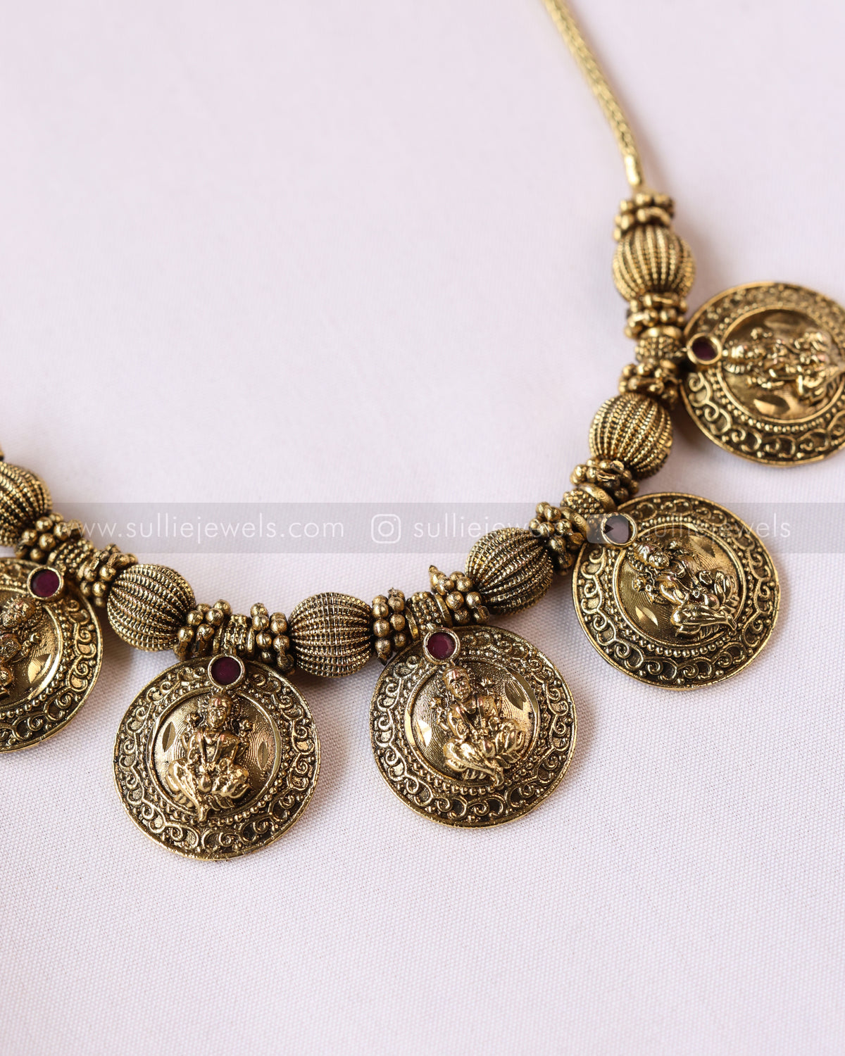 3950 - Lakshmi Antique Coin Necklace Chain