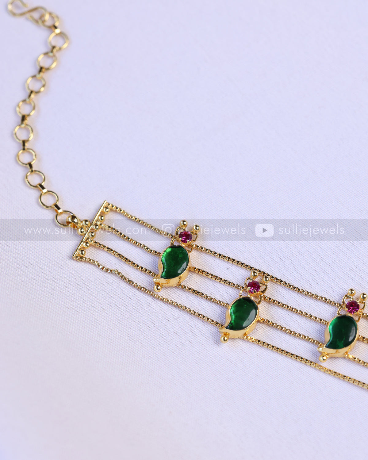 2168 - Palakka Mango Choker with Stud