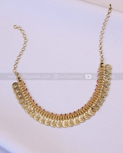 3944 - Gold Plated Kashumaala / Necklace
