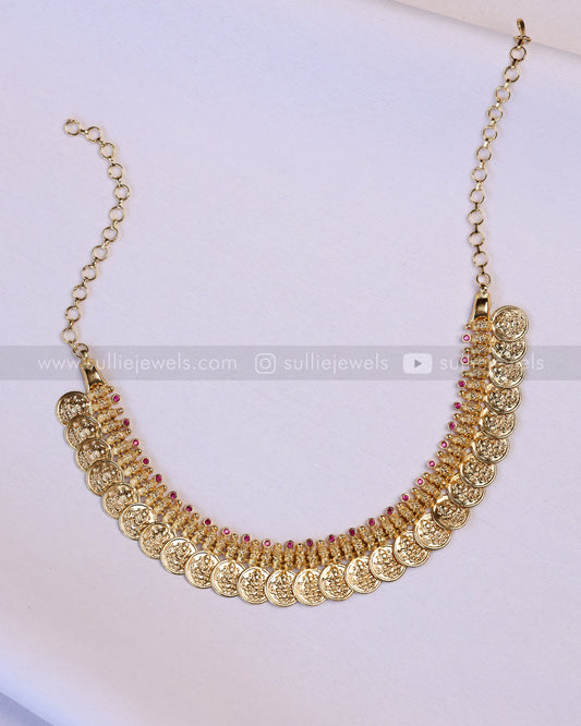 3944 - Gold Plated Kashumaala / Necklace