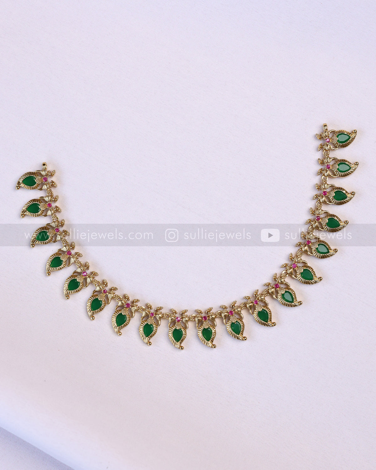3818 -  Palakka Mango Necklace with Stud