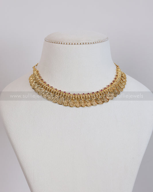 3944 - Gold Plated Kashumaala / Necklace