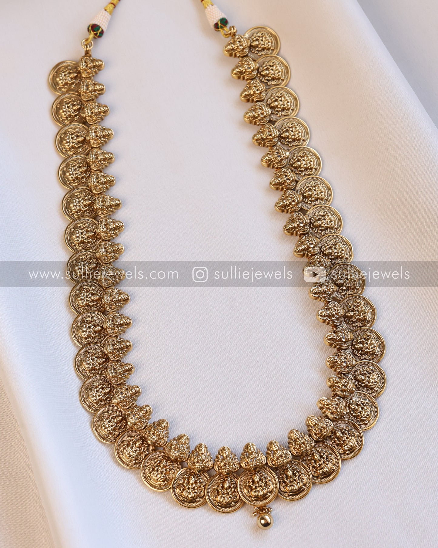 Antique Premium Kaashumaala / Coin Long Chain / Haaram with Jhumka