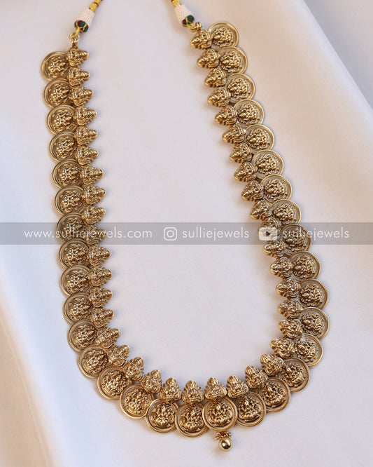 Antique Premium Kaashumaala / Coin Long Chain / Haaram with Jhumka