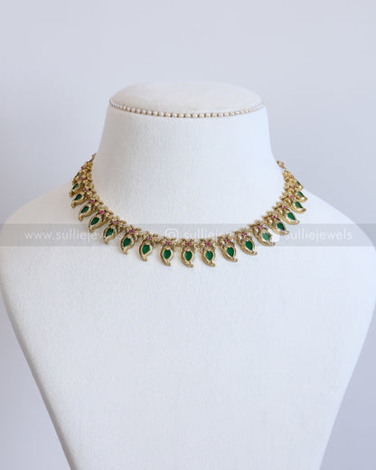 3818 -  Palakka Mango Necklace with Stud