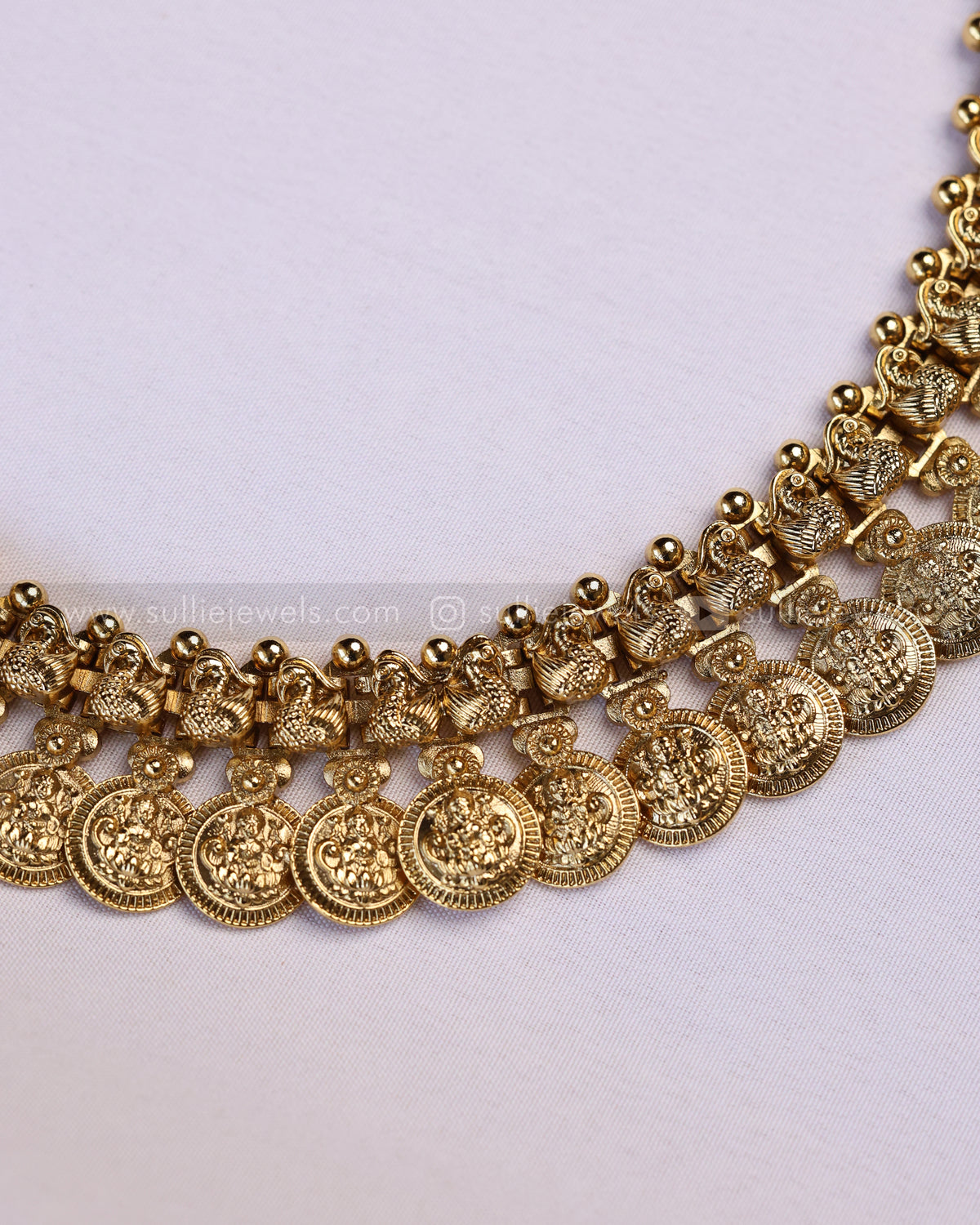 7200 - Peacock Coin Haaram with Jhumka