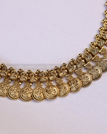 7200 - Peacock Coin Haaram with Jhumka