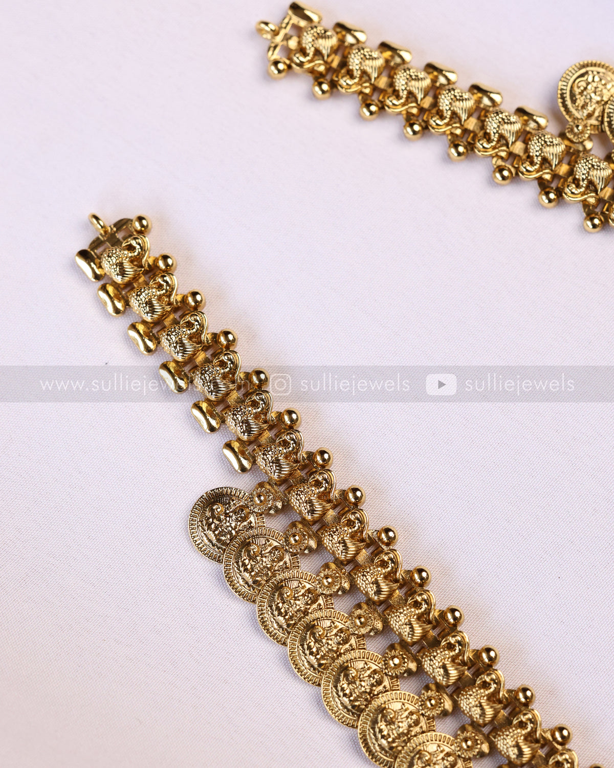 7200 - Peacock Coin Haaram with Jhumka