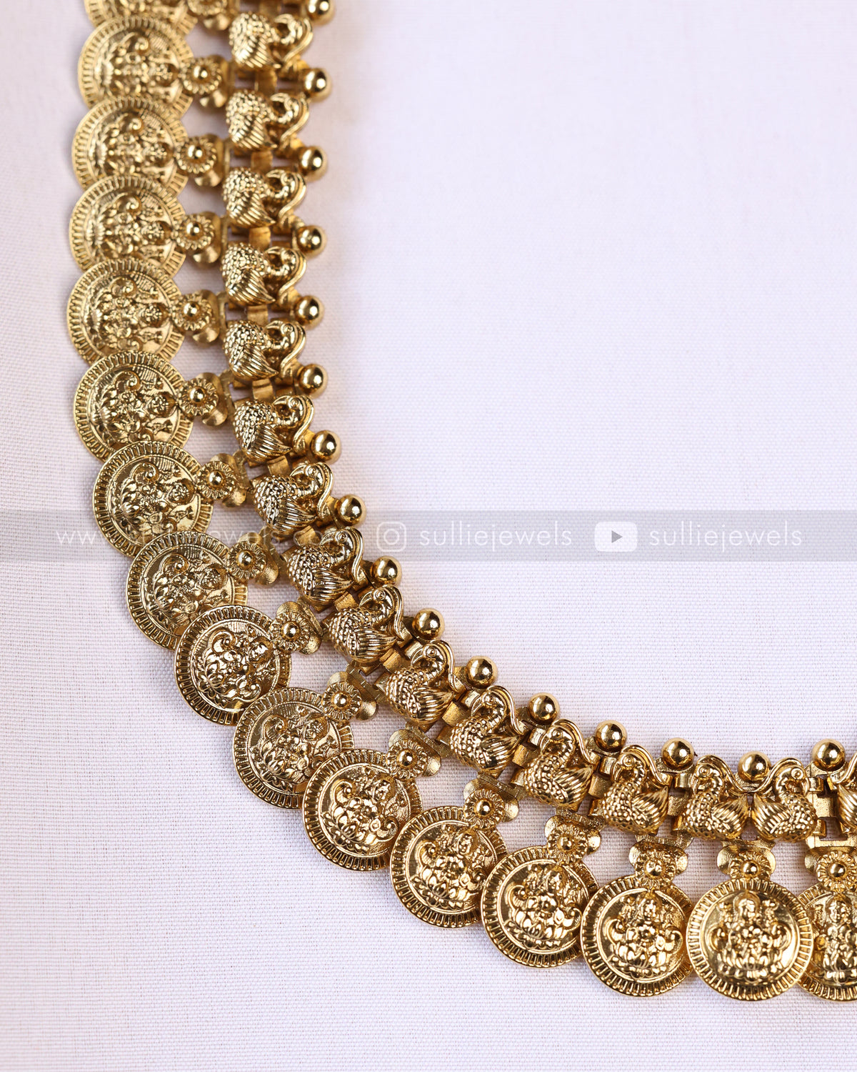 7200 - Peacock Coin Haaram with Jhumka