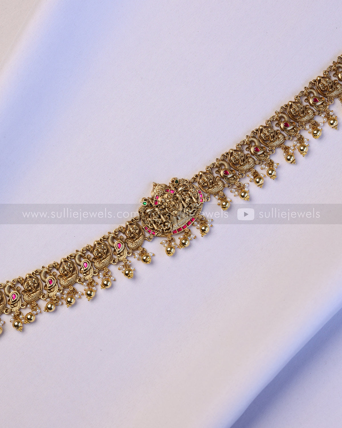 844 - Premium Kemp Ram Parivar Bridal Set with Hip Chain