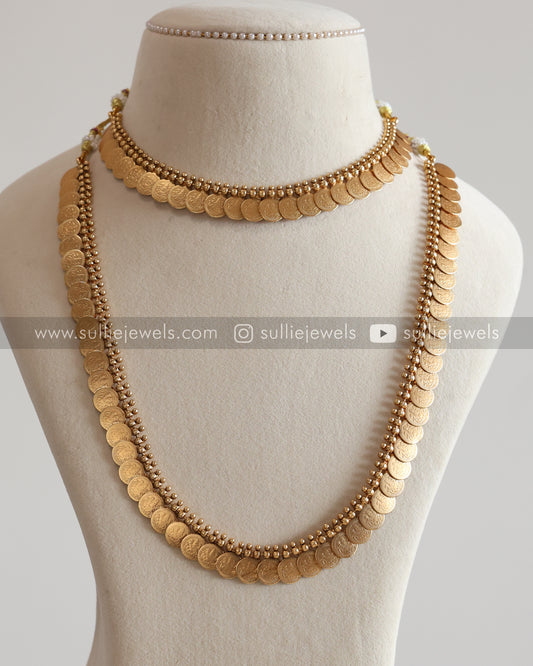 Kashumaala / Coin Short & Long Bridal Set (3 piece )