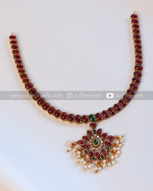 Sullie Basic - Ruby Kemp Necklace with Earring