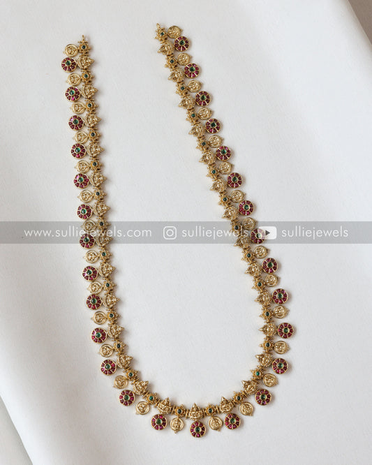 Kemp Stone Coin Long Chain with Stud