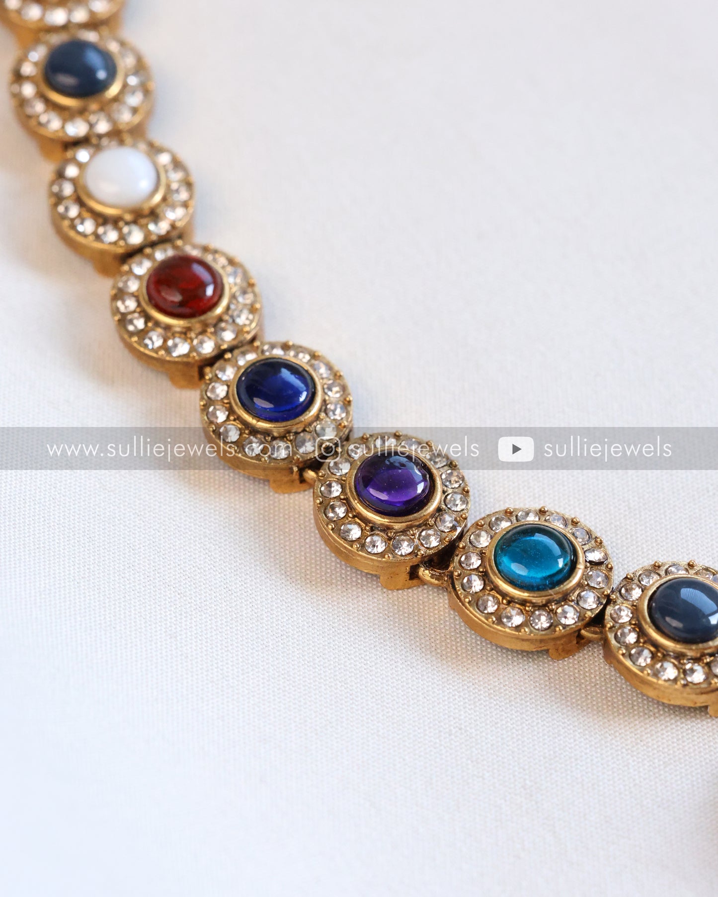 Multicolour Jaguar Necklace with Earring