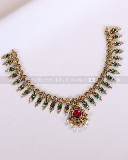 3893 - Sullie Basic Ruby Lakshmi Necklace with Earrings