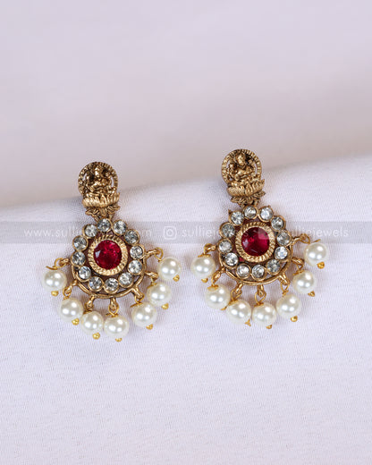3893 - Sullie Basic Ruby Lakshmi Necklace with Earrings