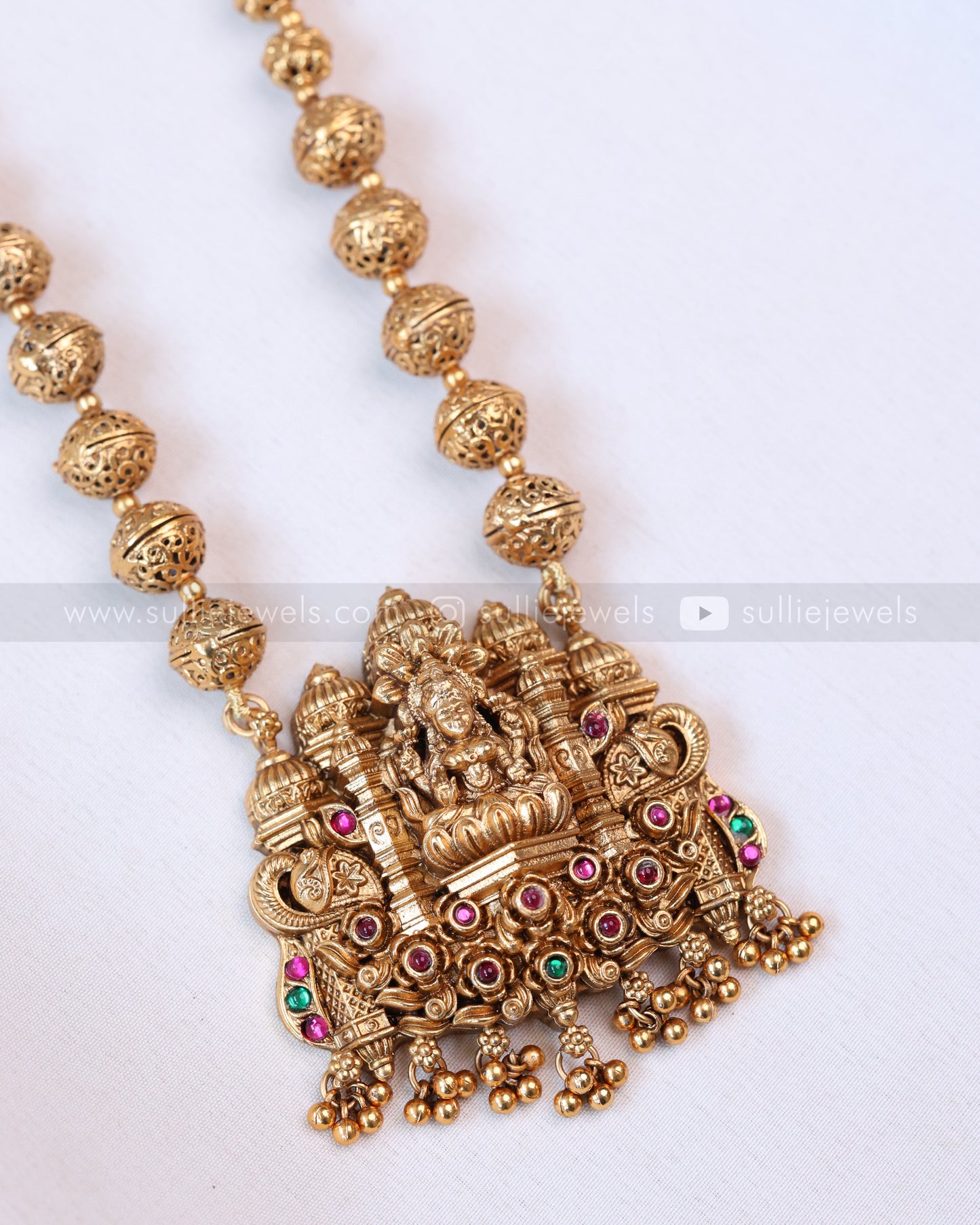 6073 - Sullie Basic Goddess Ball Chain Pendant with Jhumka