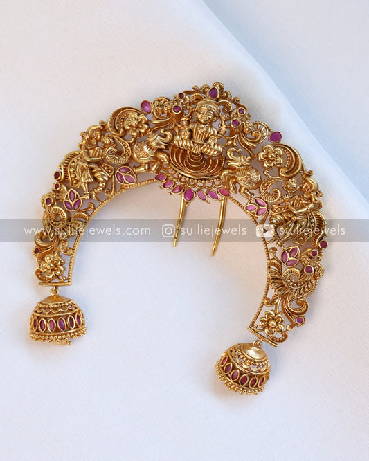 Lakshmi Premium Broad Hair Brooch