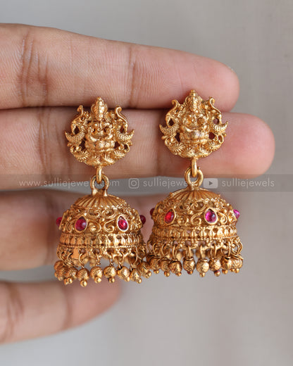 6073 - Sullie Basic Goddess Ball Chain Pendant with Jhumka