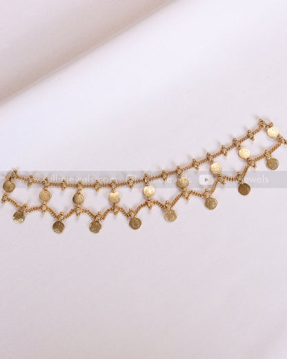 2170 - Sullie Basic Lakshmi Coin Choker / Necklace with Stud
