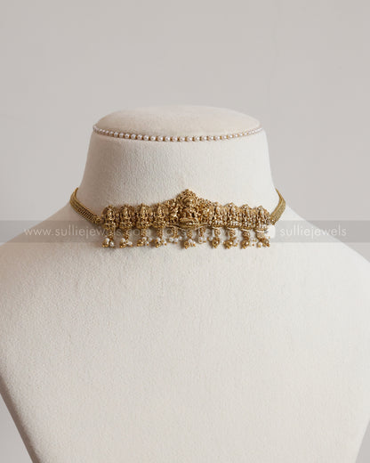 2127 - Minimal Goddess Choker with Stud