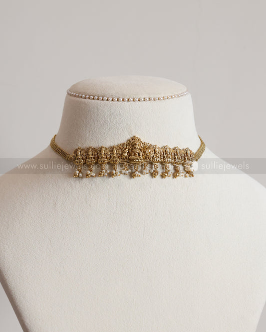 2127 - Minimal Goddess Choker with Stud