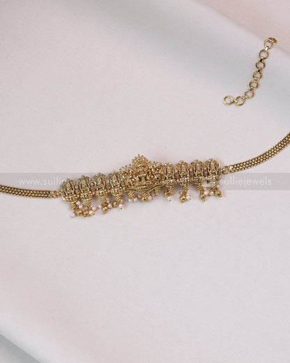 2127 - Minimal Goddess Choker with Stud