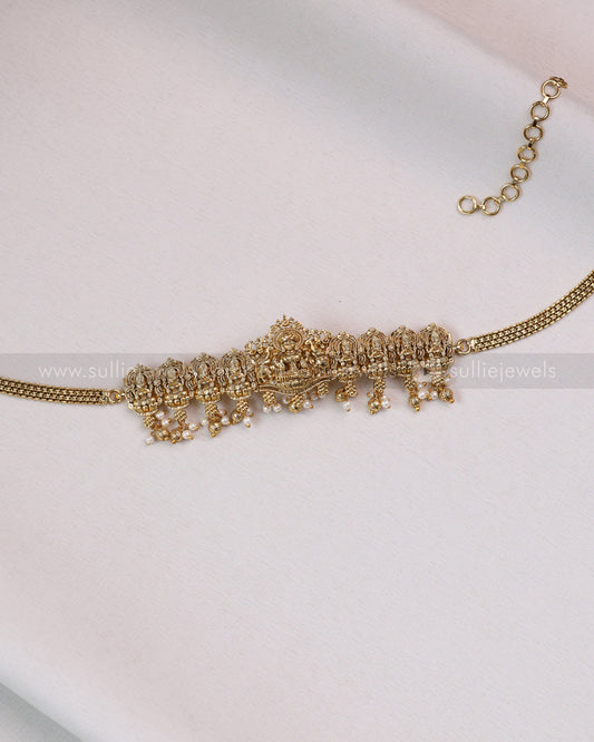 2127 - Minimal Goddess Choker with Stud