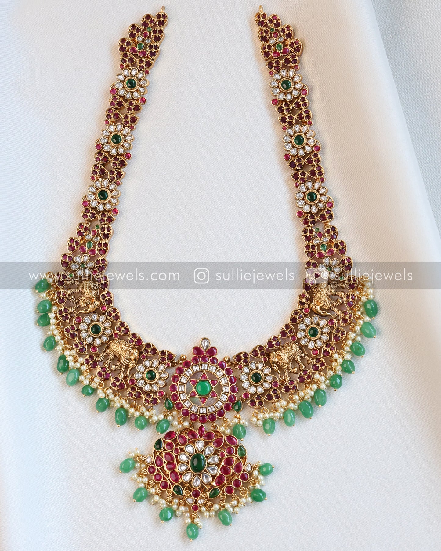 No Idol Premium Mint Bridal Combo with Tikka ( 5 piece )