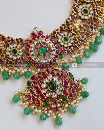 No Idol Premium Mint Bridal Combo with Tikka ( 5 piece )