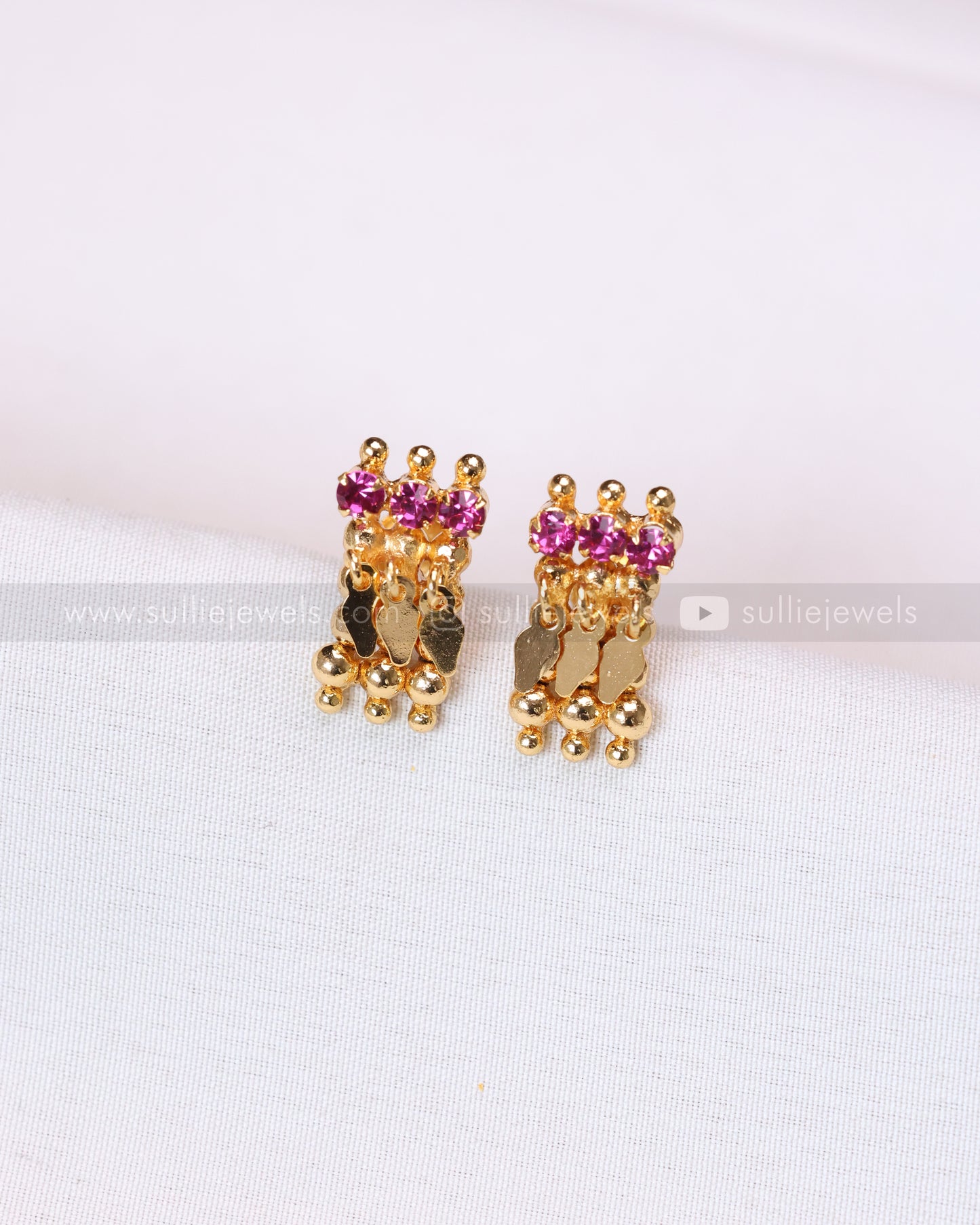 2129 - Kerala Style Premium Elakkathali Necklace with Stud