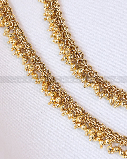 AK109 - Gold Beads Design Anklet