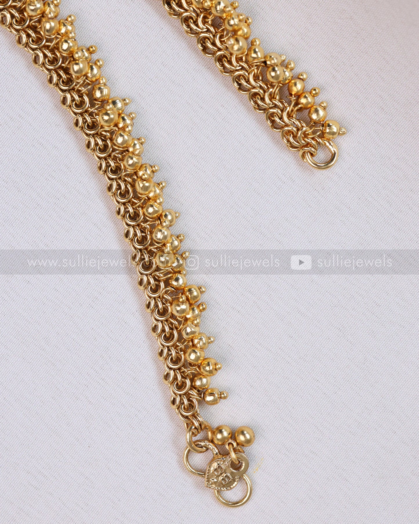 AK109 - Gold Beads Design Anklet