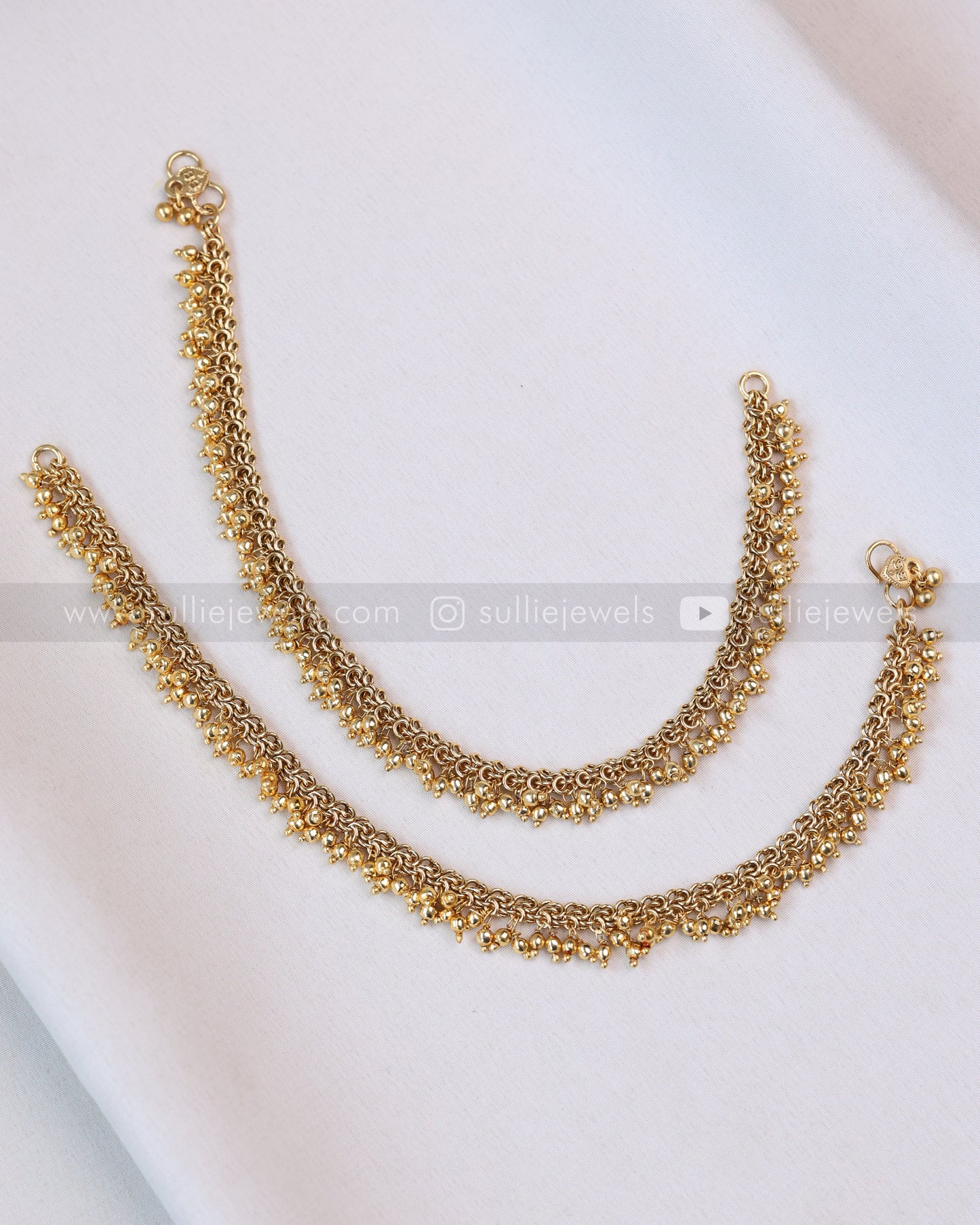 AK109 - Gold Beads Design Anklet