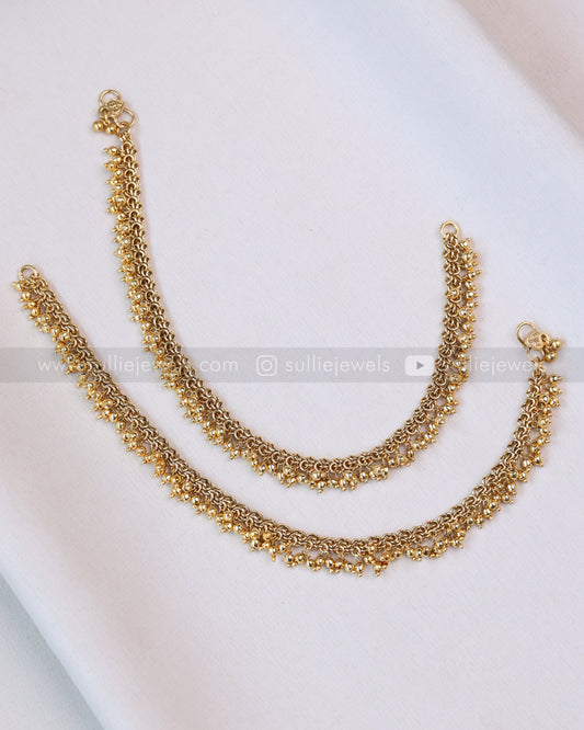 AK109 - Gold Beads Design Anklet