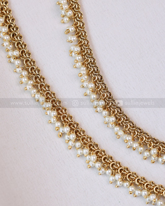 AK108 - Pearl Beads Design Anklet