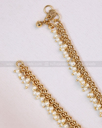 AK108 - Pearl Beads Design Anklet