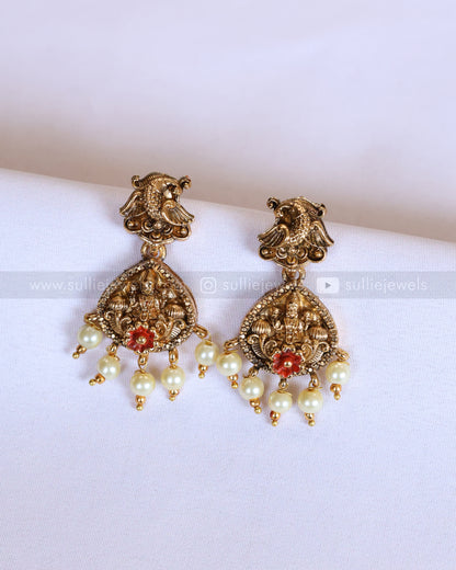 850 - Sullie Basic - Lakshmi Coin Meenakari Design Bridal Combo ( 3 piece )