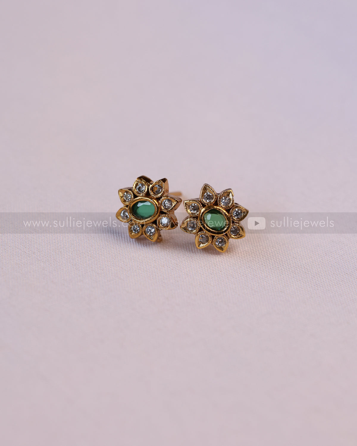 2177 - Multicolour Stone Attigai Choker with Stud