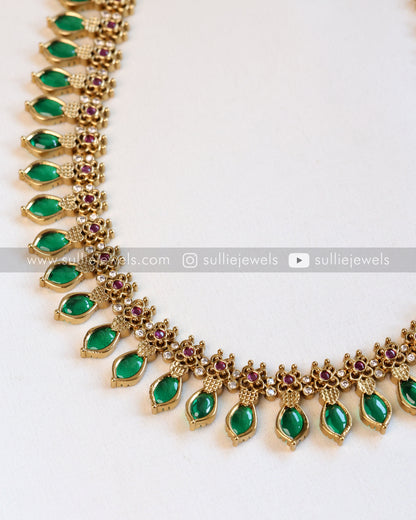 Emerald Premium Long Chain / Haaram with Stud