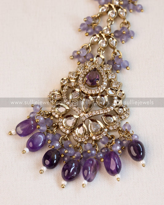 Victorian Tikka with Lavender / Violet Beads