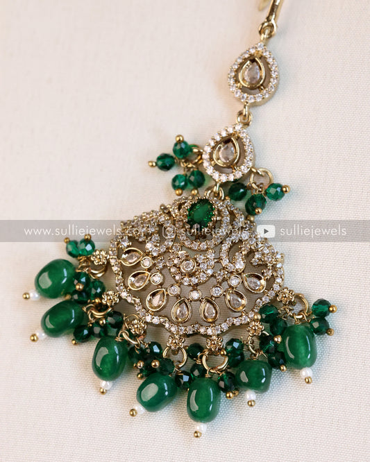 Victorian Tikka with Green Beads
